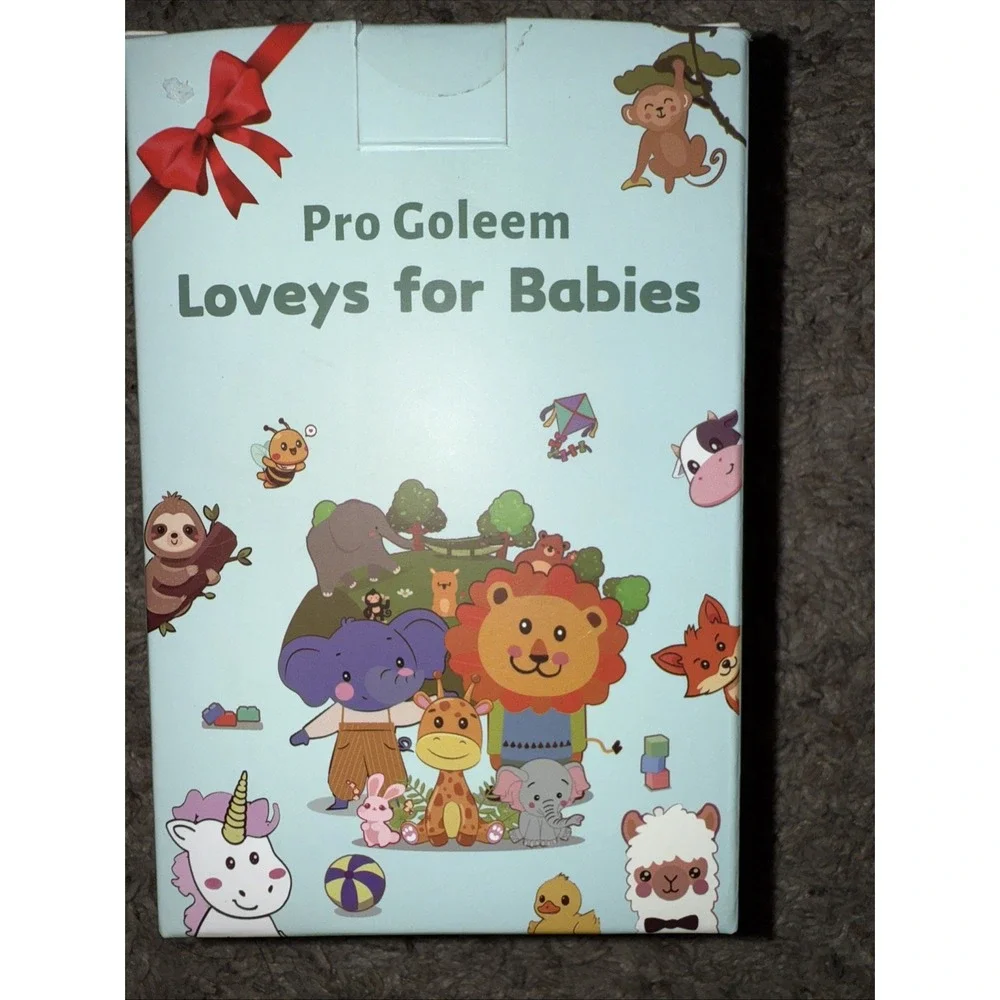 NEW Pro Goleem Lovey for Babies Bunny Pink Minky Security Blanket  Boxed‎